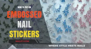 Effortless Embossed Nail Art: A Step-by-Step Sticker Application Guide
