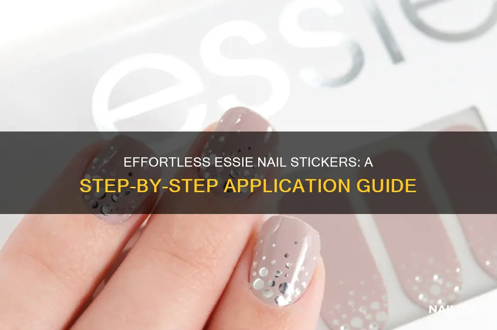 how to put on essie nail stickers