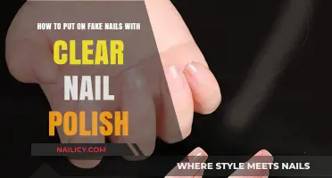 Easy Guide: Applying Fake Nails with Clear Nail Polish for a Natural Look