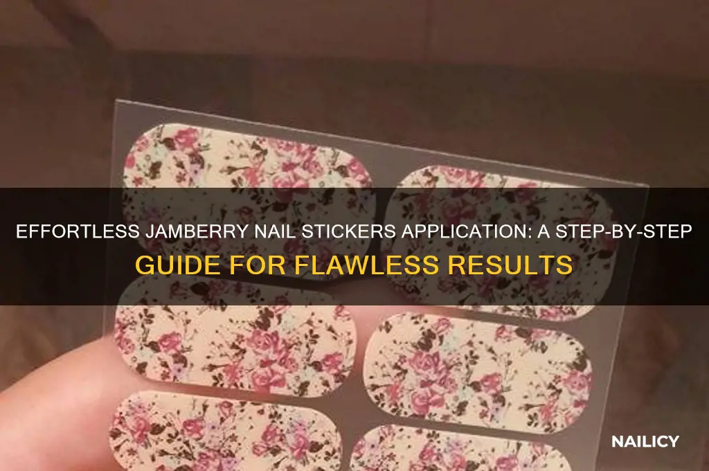 how to put on jamberry nail stickers