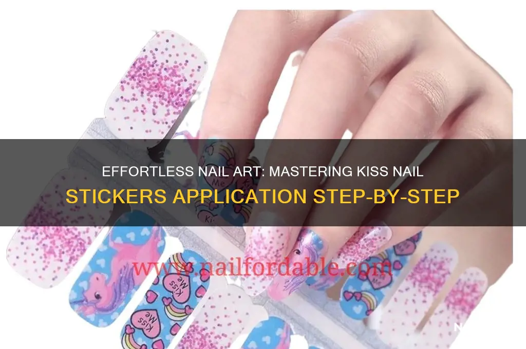 how to put on kiss nail stickers