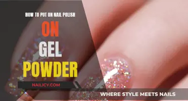 Applying Nail Polish: Gel Powder Base Perfection