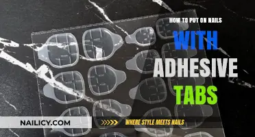Easy Nail Application: Using Adhesive Tabs for Quick, Damage-Free Manicures