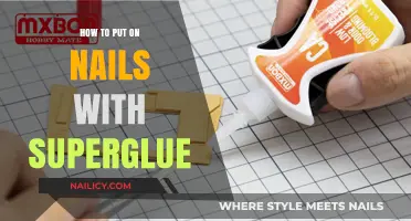 Easy DIY Nail Application: Using Superglue for Quick, Long-Lasting Results