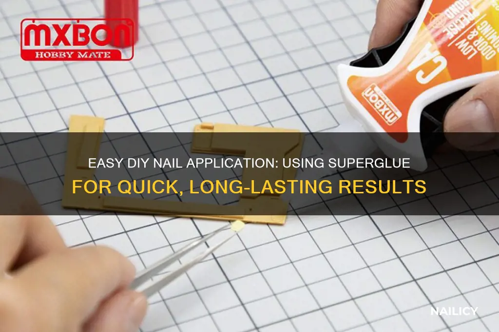 how to put on nails with superglue