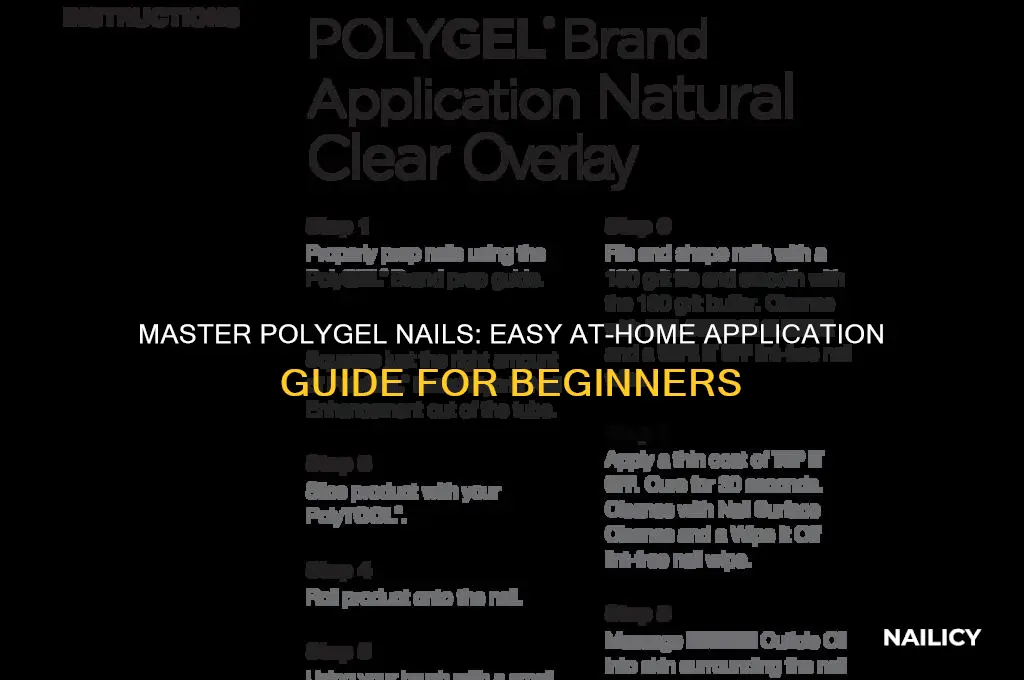 how to put on polygel nails at home
