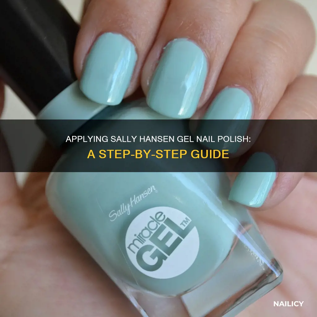 how to put on sally hansen gel nail polish