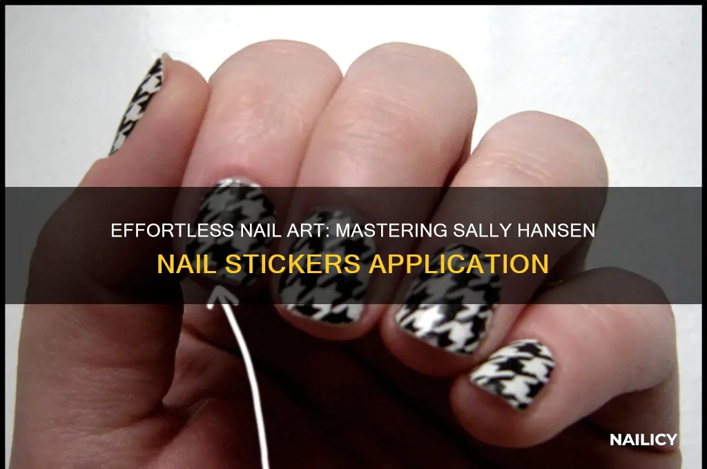 how to put on sally hansen nail stickers