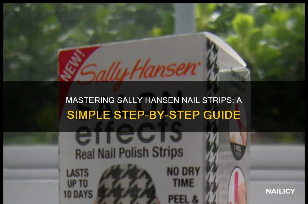 how to put on sally hansen nail strips