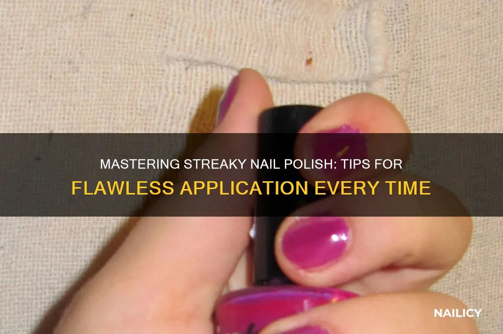 how to put on streaky nail polish