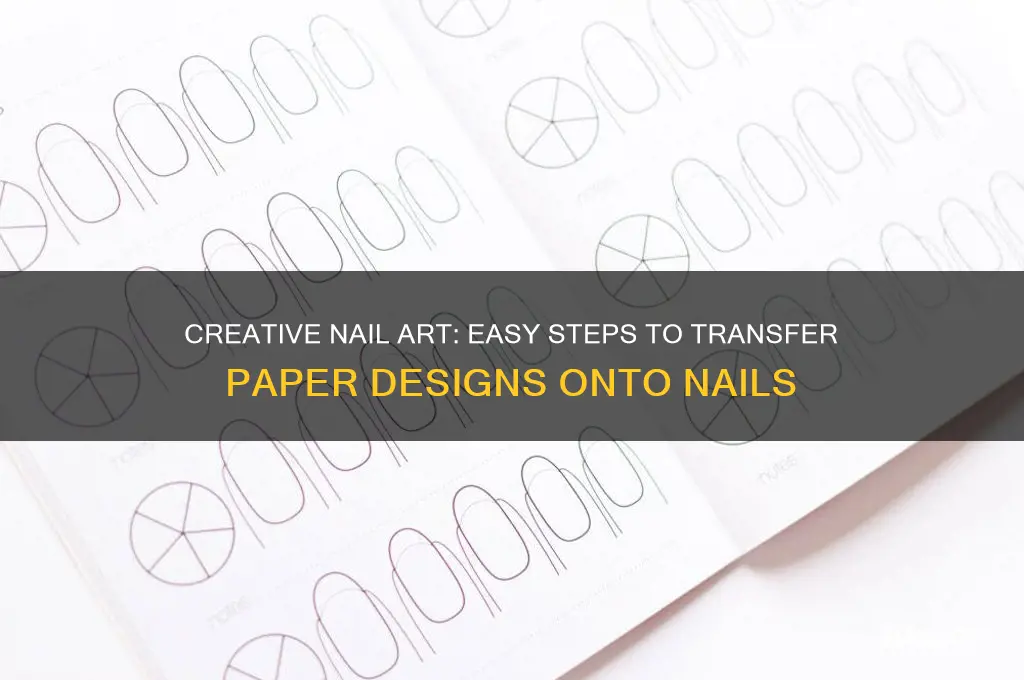 how to put paper designs on nails