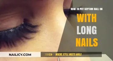 Long Nails, No Problem: Putting on a Septum Ball
