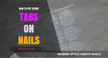 Easy Nail Art Hack: Applying Sticky Tabs for Quick Designs