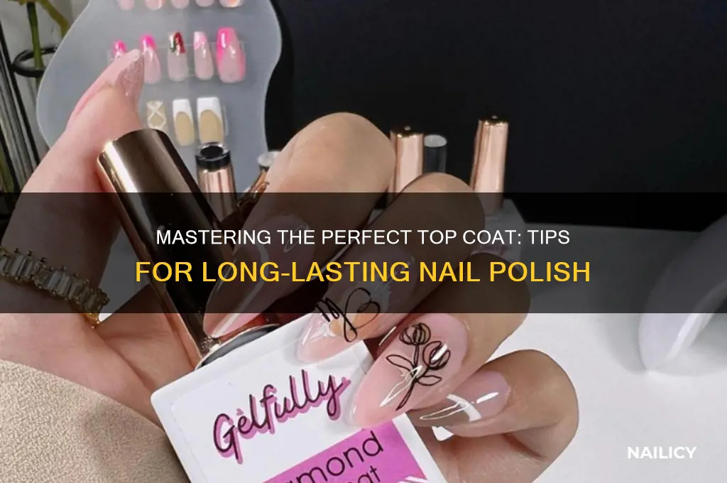 how to put top coat nail polish