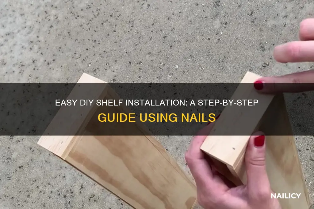 how to put up a shelf with nails
