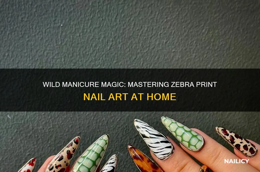 how to put zebra print on your nails