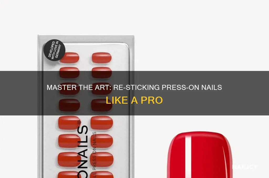 how to re stick press on nails
