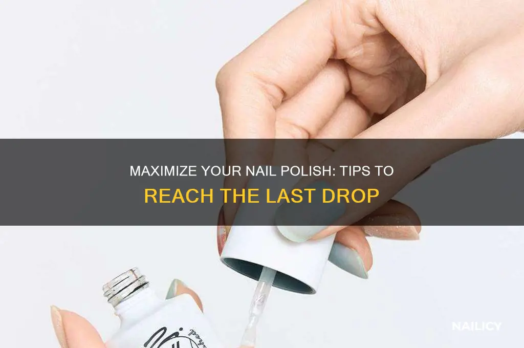 how to reach the bottom of nail polish