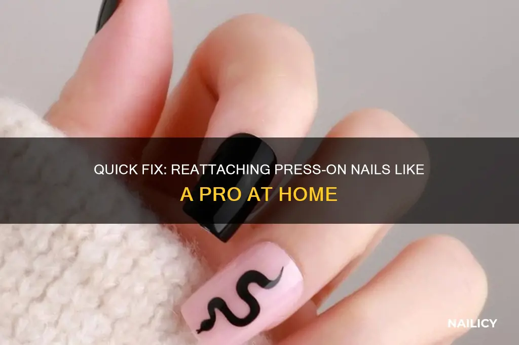 how to reattach a press on nail
