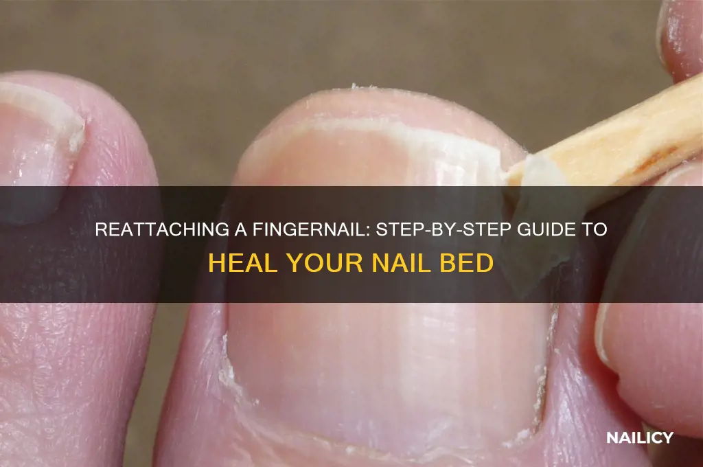how to reattach fingernail to nail bed