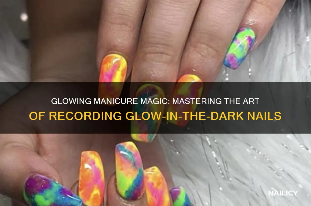 how to record glow in the dark nails