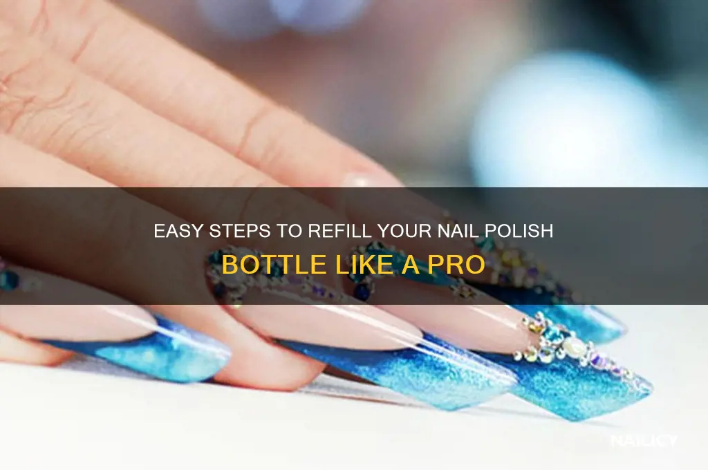 how to refill a bottle of nail police