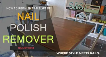 Refinishing Tables: Nail Polish Remover Mishaps and Fixes