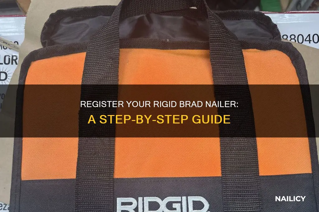 how to register my rigid brad nailer