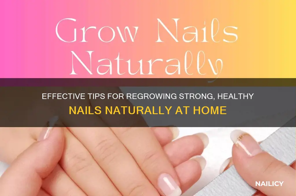 how to regrow nails