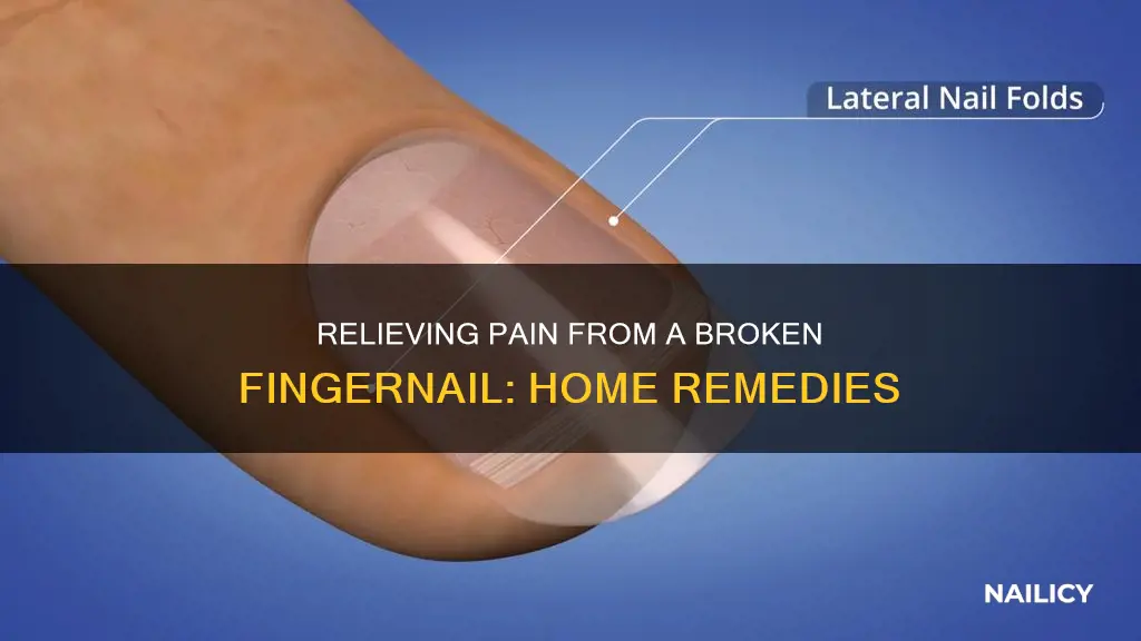 how to relieve paib from finger nail broke into cuticles