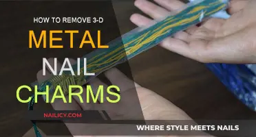 Easy Removal of 3-D Metal Nail Charms
