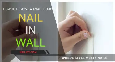 Efficiently Removing a Small Stripped Nail from Your Wall