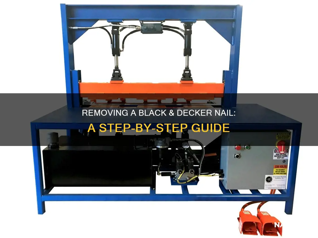 how to remove a black and decker nail