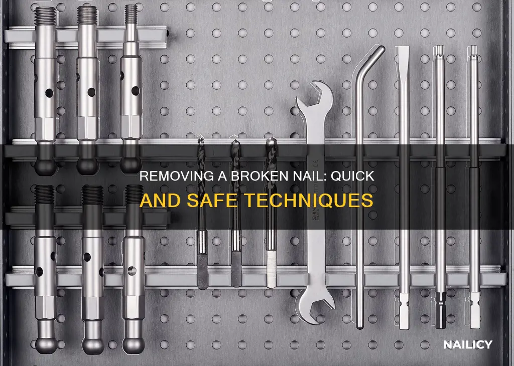 how to remove a broken nail from finger