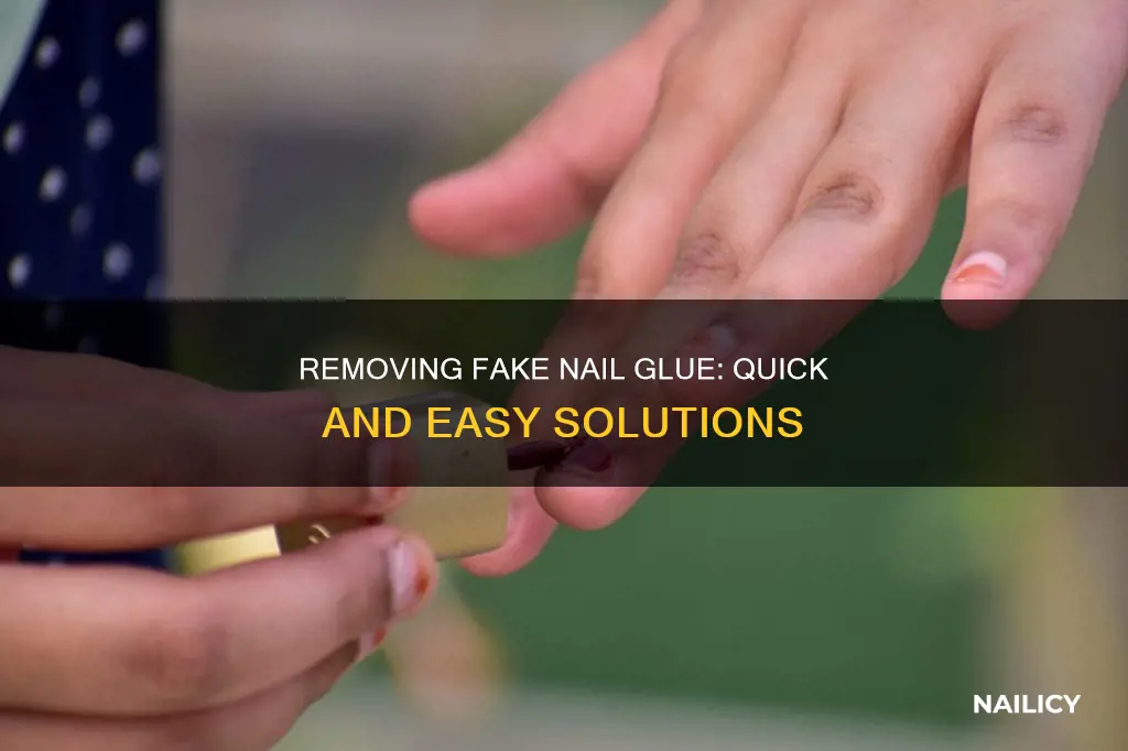 how to remove a fake nail glue