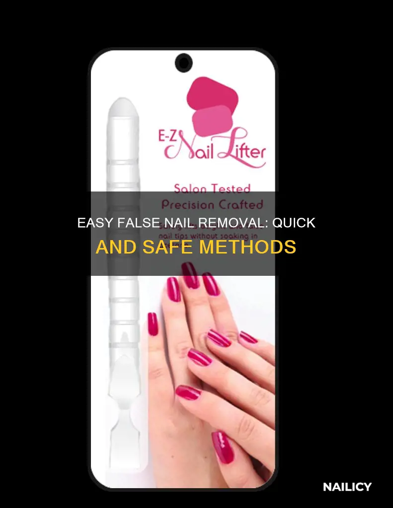 how to remove a false nail