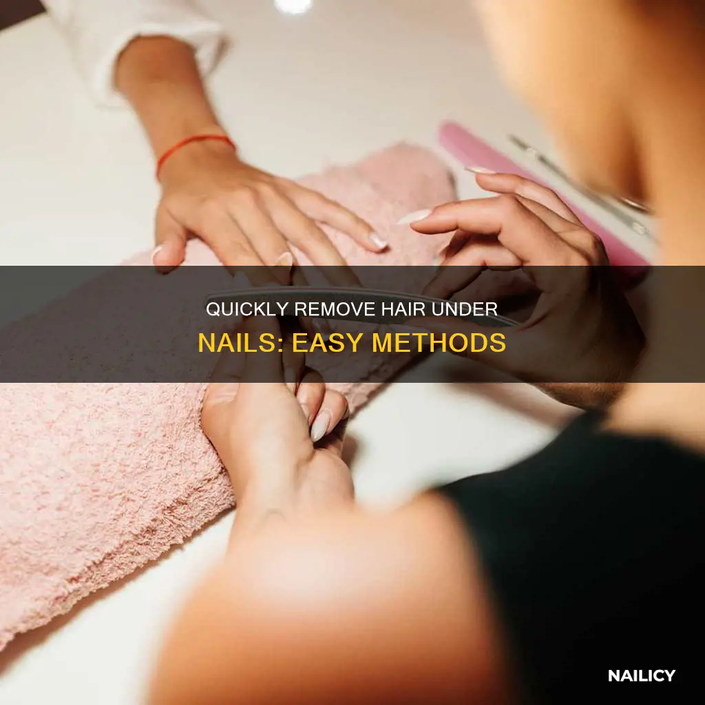 how to remove a hair under the nail