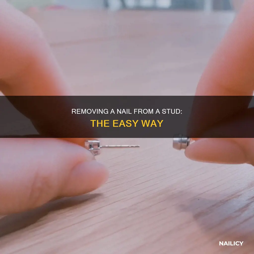 how to remove a nail from a stud