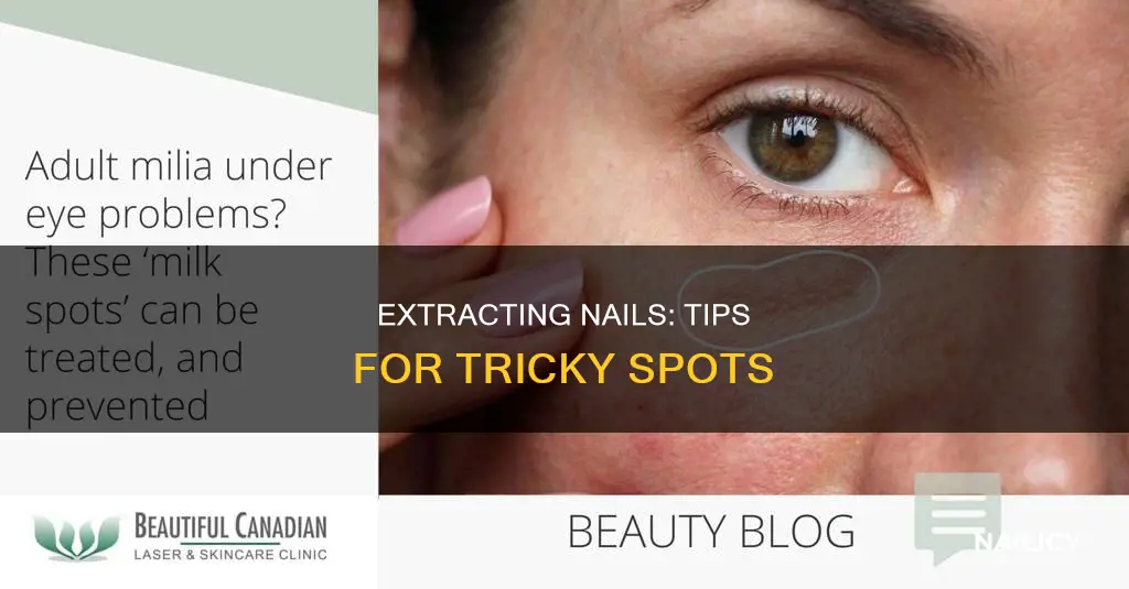 how to remove a nail from difficult place