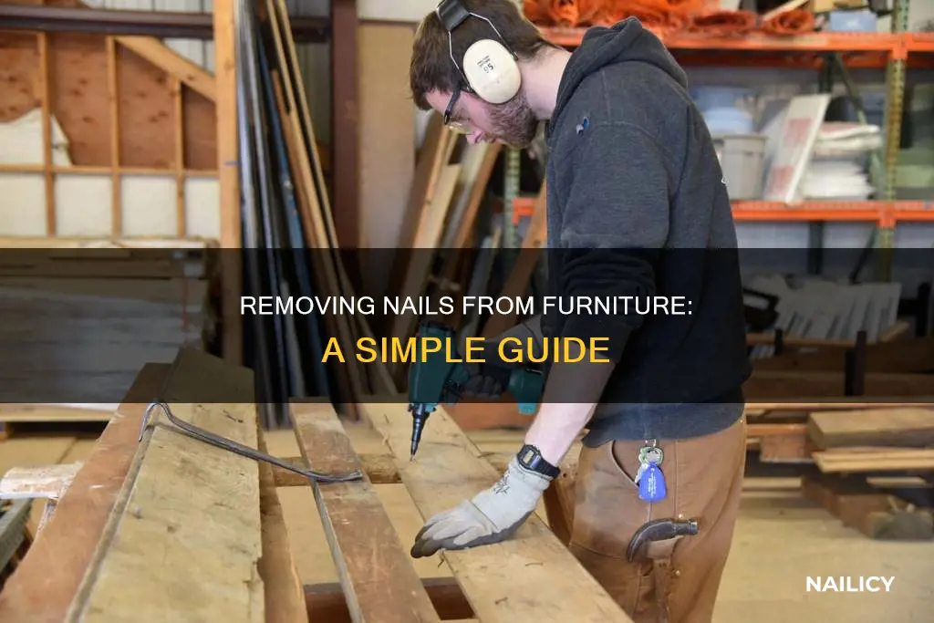 how to remove a nail from furniture