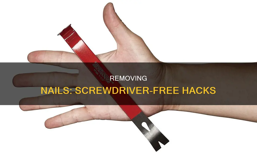 how to remove a nail without a screwdriver