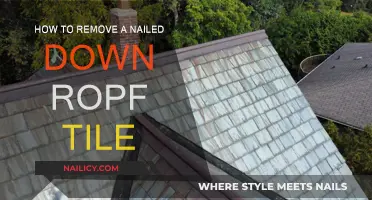 Easy Steps to Remove Nailed-Down Roof Tiles