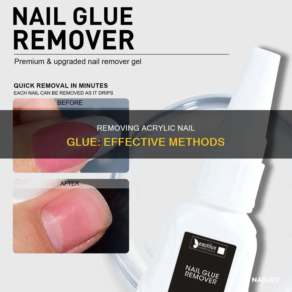 how to remove acrylic nail glue