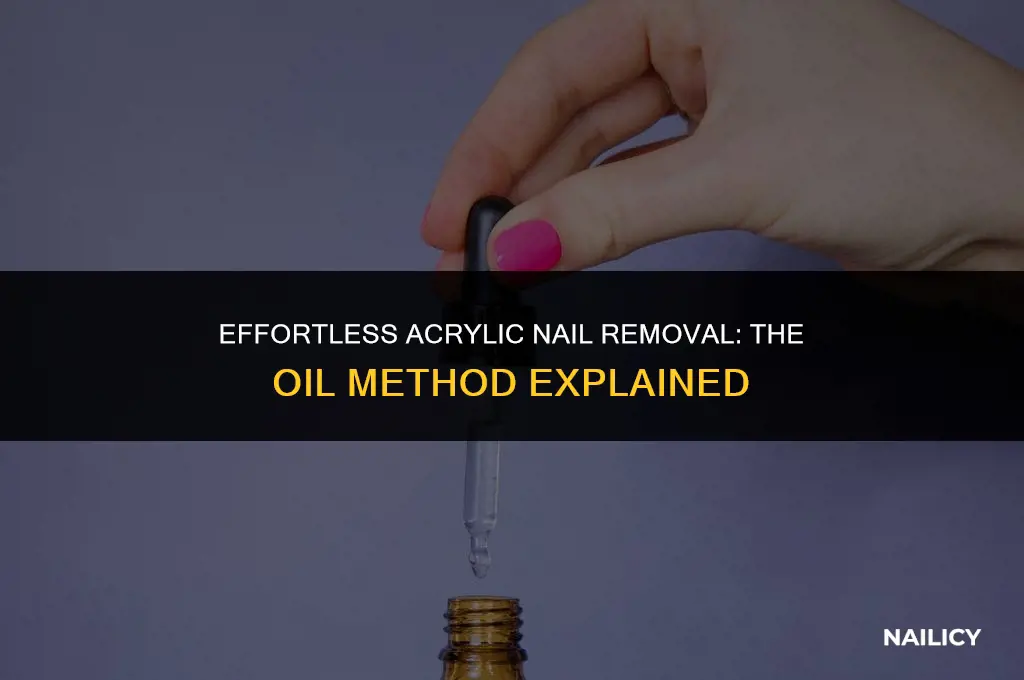 how to remove acrylic nails using oil