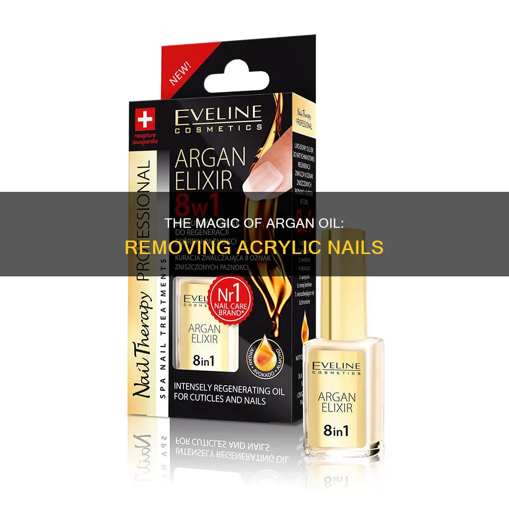 how to remove acrylic nails with argan oil