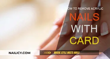 Easy Acrylic Nail Removal with a Card at Home