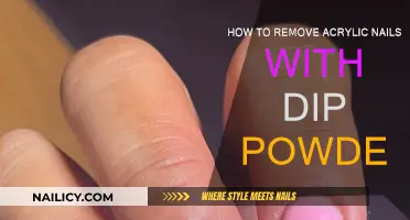 Dip Powder Nails: Removing Acrylics at Home