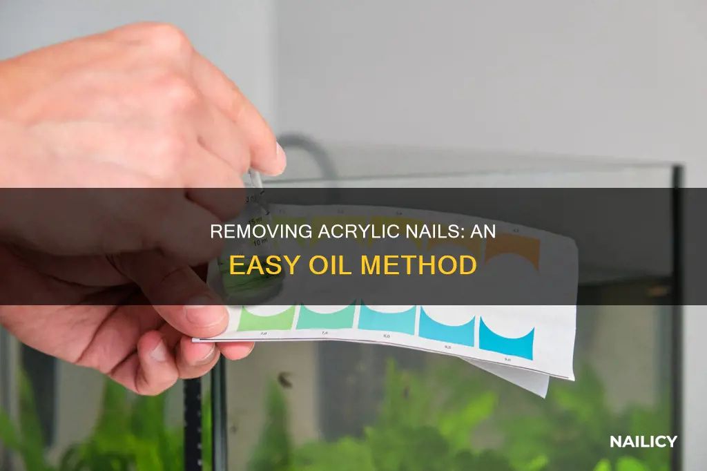 how to remove acrylic nails with oil