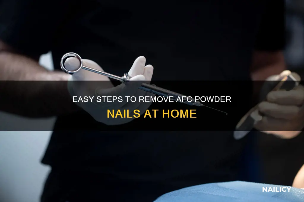 how to remove afc powder nails