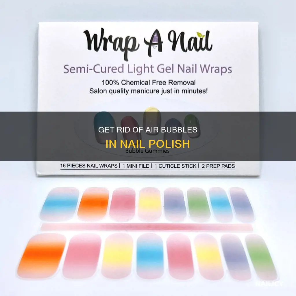 how to remove air bubbles from nail polish